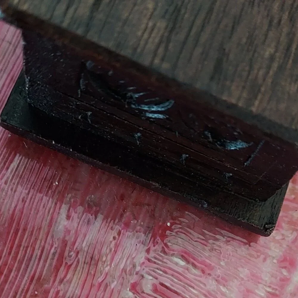 Sarinah Carved Wood Hinged Trinket Box-Peacock Carved into the Lid
